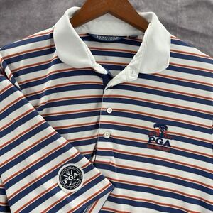 Polo Ralph Lauren Shirt Mens XL Golf White Striped PGA Harding Park 2020